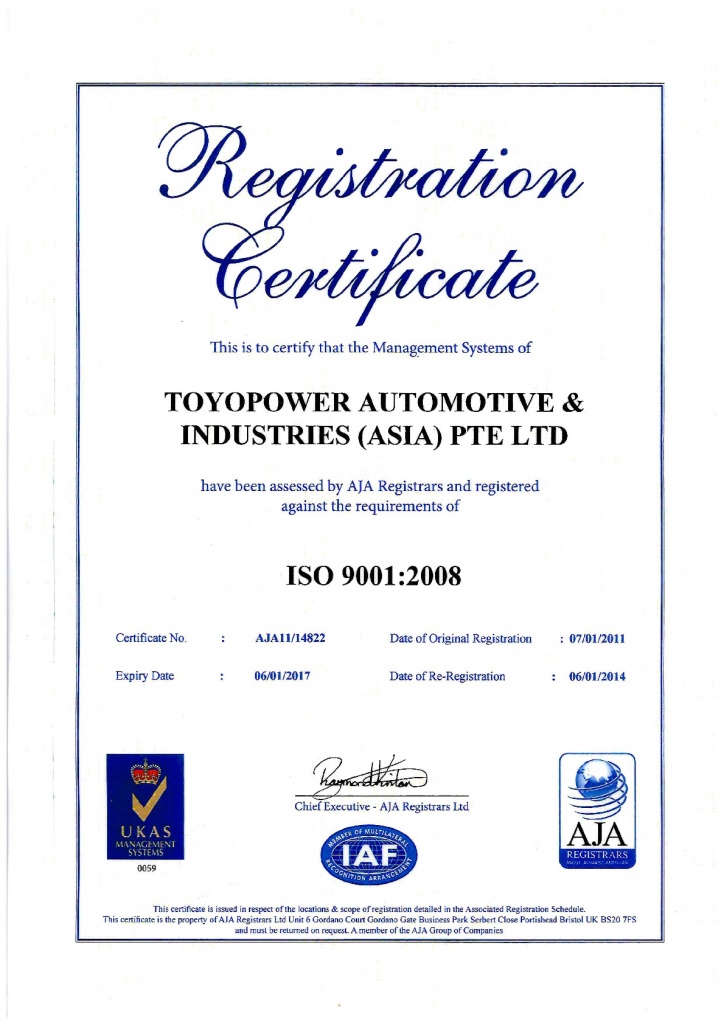 Сертификат iso 9001